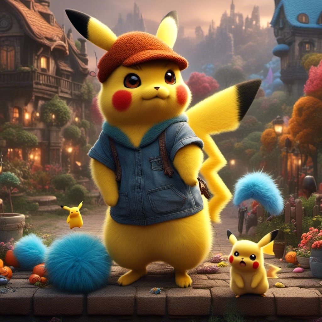 Funny caricature of pikatchu <lora:Caricature Cuties:1.0>