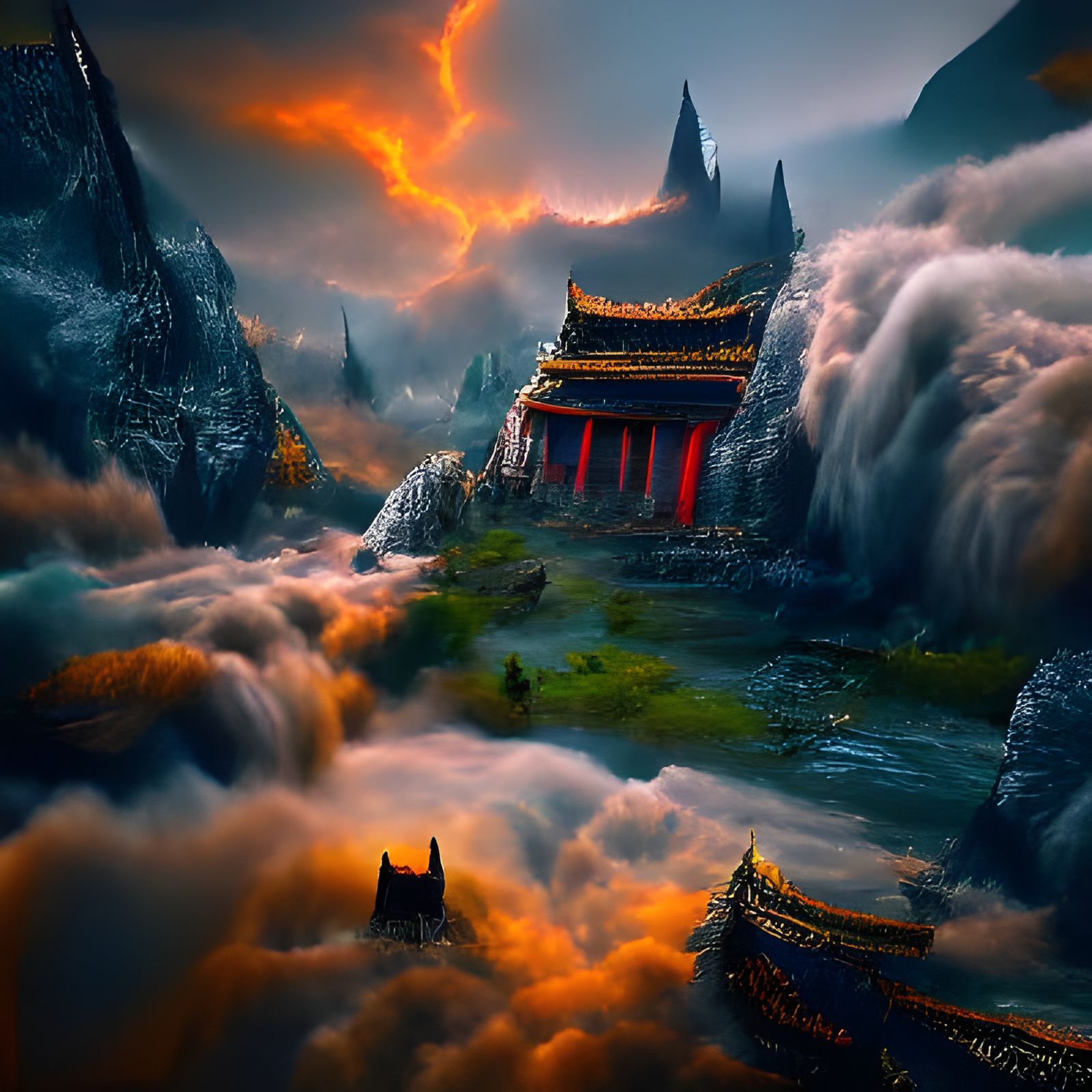 Fantastical Detailed Matte Painting in 8K Resolution
