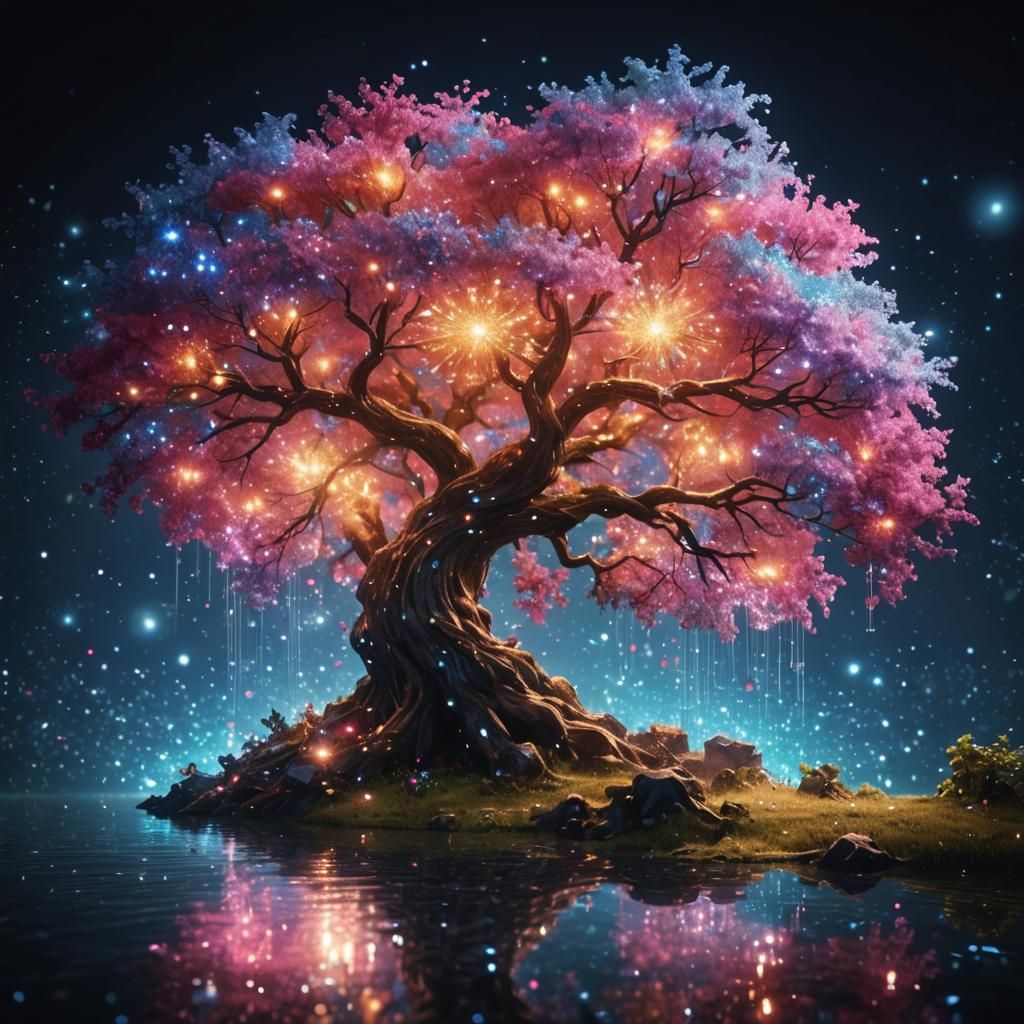 Sparkling Glittering Display in 32K Resolution