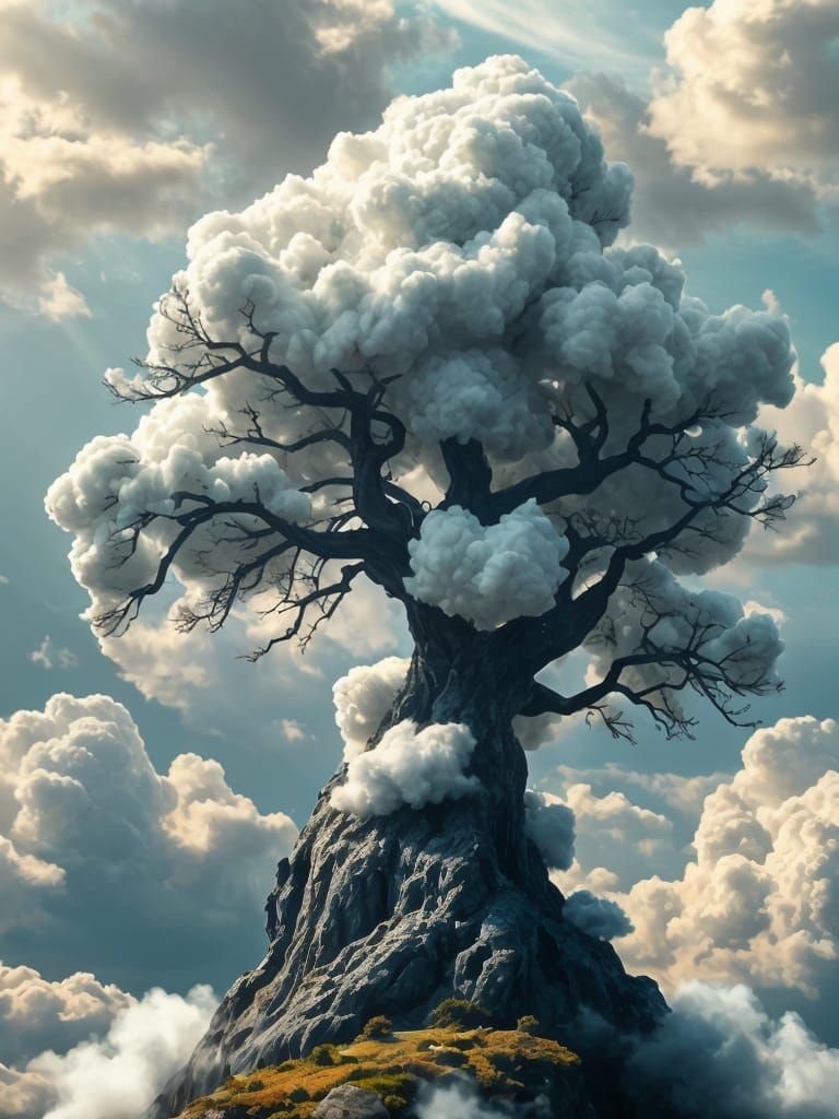 Magical Storm Cloud Tree Photography