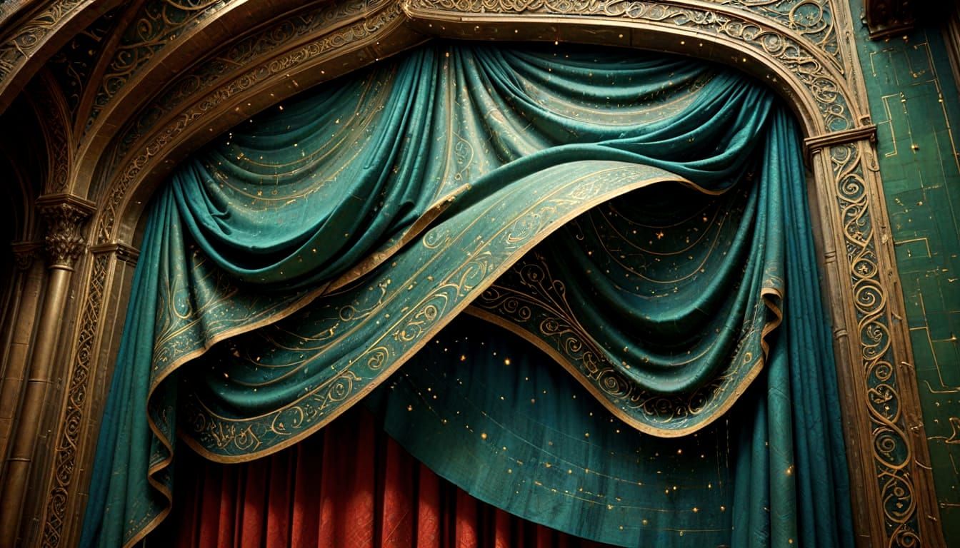 Regal Space Tapestry in Flemish Style