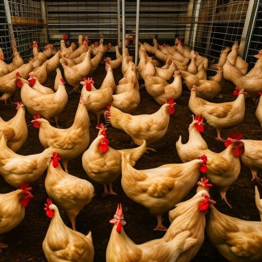 Chicken Farm: Ultra HDR Cinematic Photo