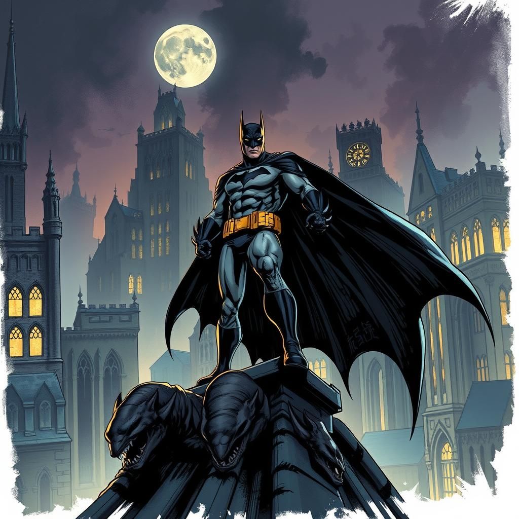 Batman in Gotham: Digital Comic Art Style