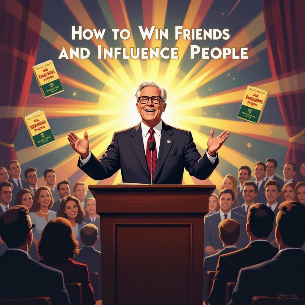 Motivational Speaker Inspires Crowd in Rockwell Style