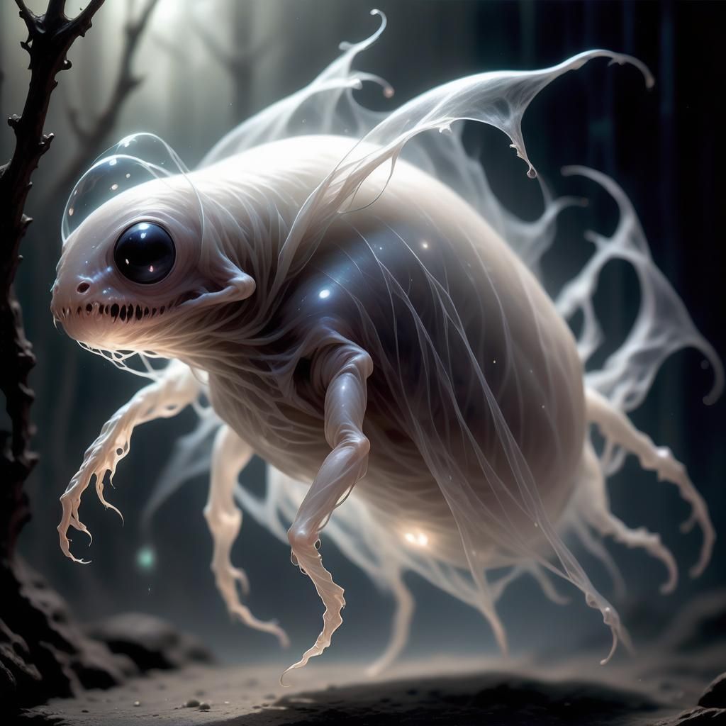 Ethereal Filcher: Ghostly Creature in Dark Fantasy Realm