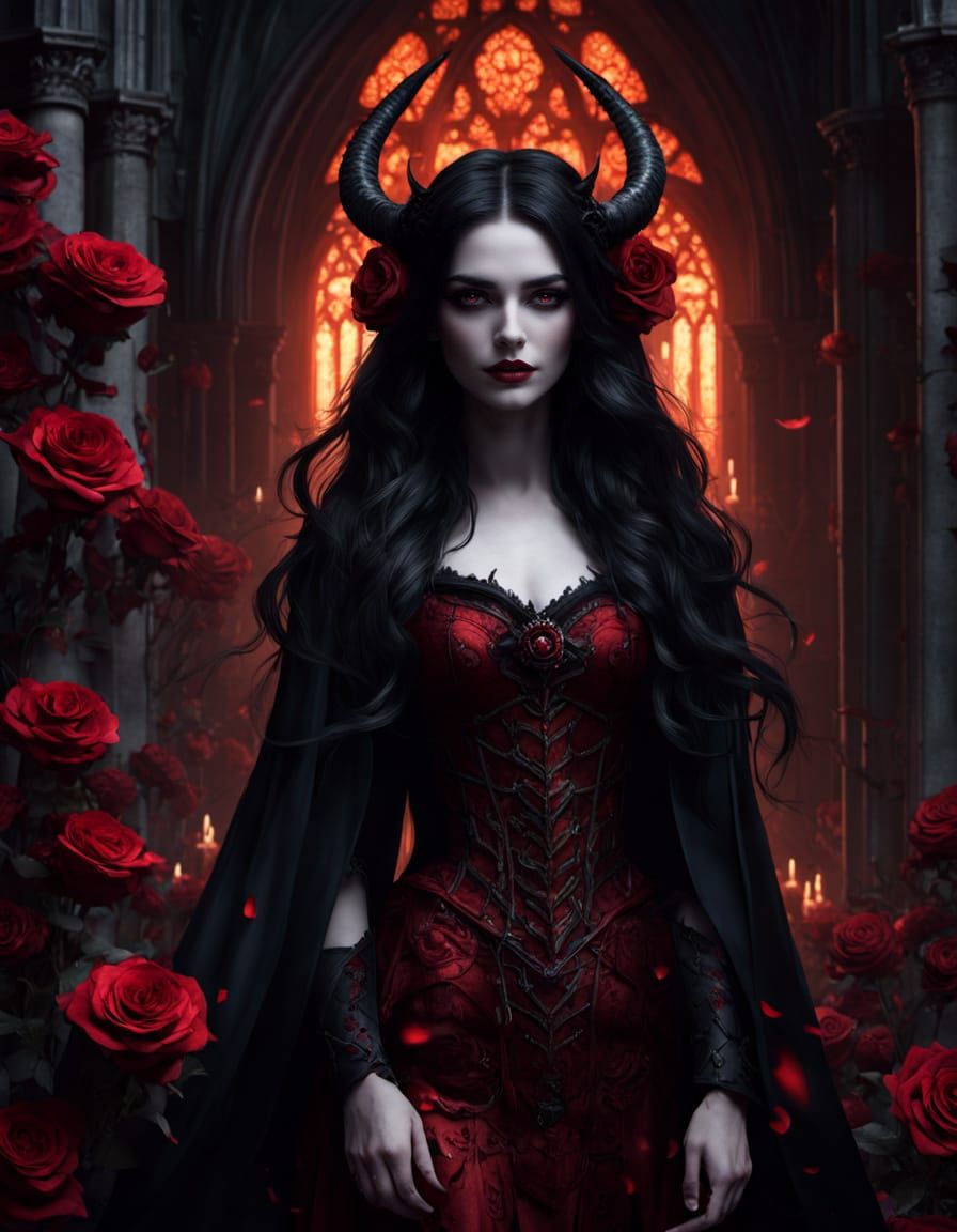 Crimson Duchess Demon in Blood and Roses Cathedral