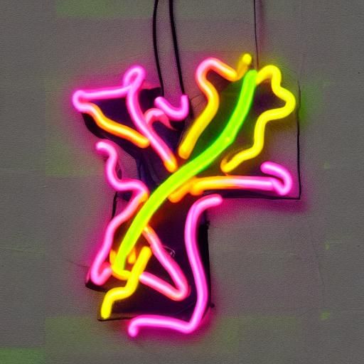 Neon Satureya: An AI-Generated Visual