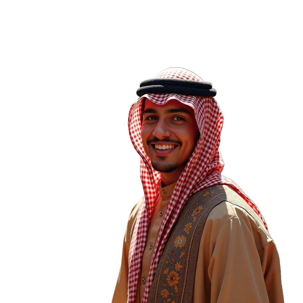 Saudi Arabian Travel Channel Background in Splash Art Style