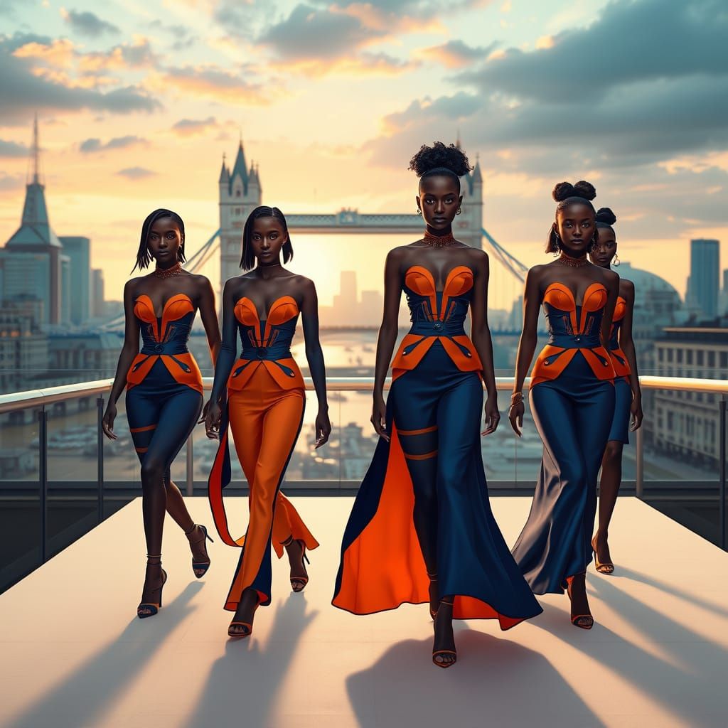 Elegant Black Women Strut Naruto-Inspired Fashions Under Lon...