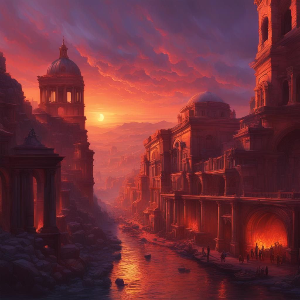 Dramatic Inferno in 16th Century Style