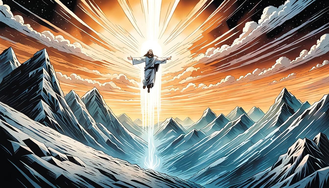 Jesus Ascending to Heaven Mark Brooks and Dan Mumford, comic...