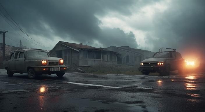 Stalker in Radiation Zone: Dark Sci-Fi 3D Render