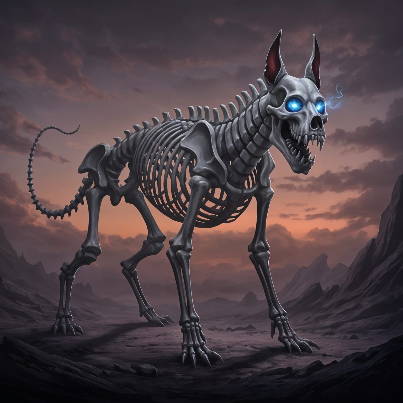 Skeleton Hound Awaiting Adventure