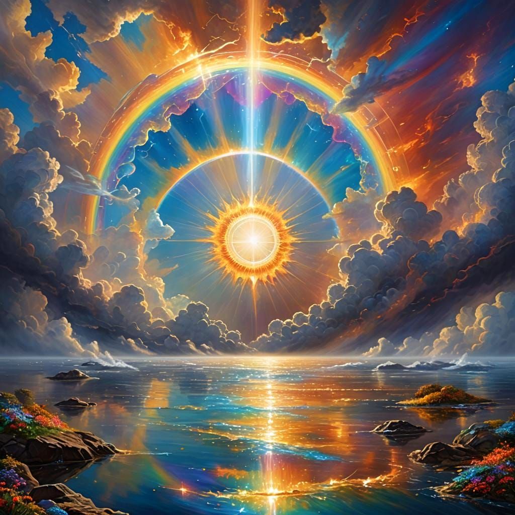 Celestial Being in Interdimensional Energy Field