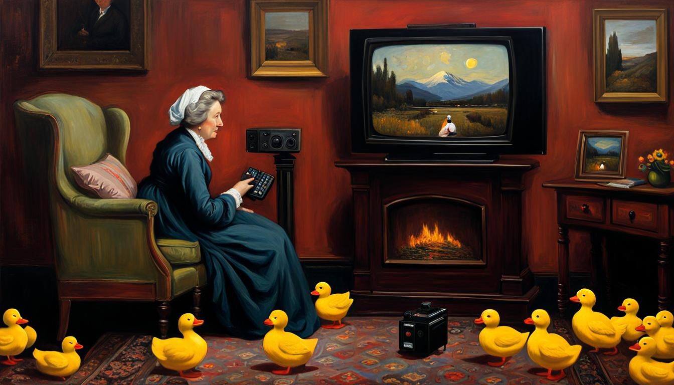 Whistler's Mother from tweaked prompts by Strigoi77