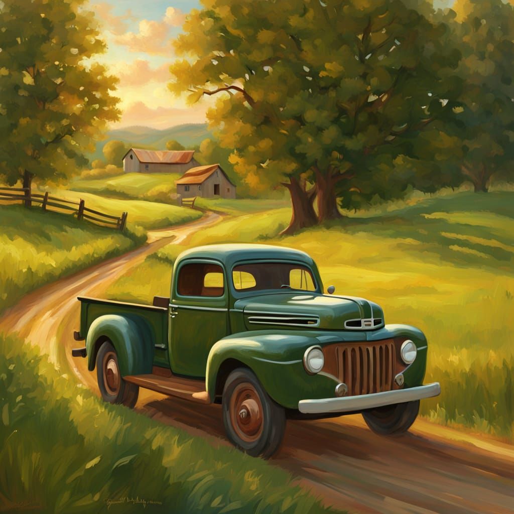 The sunrise country landscape