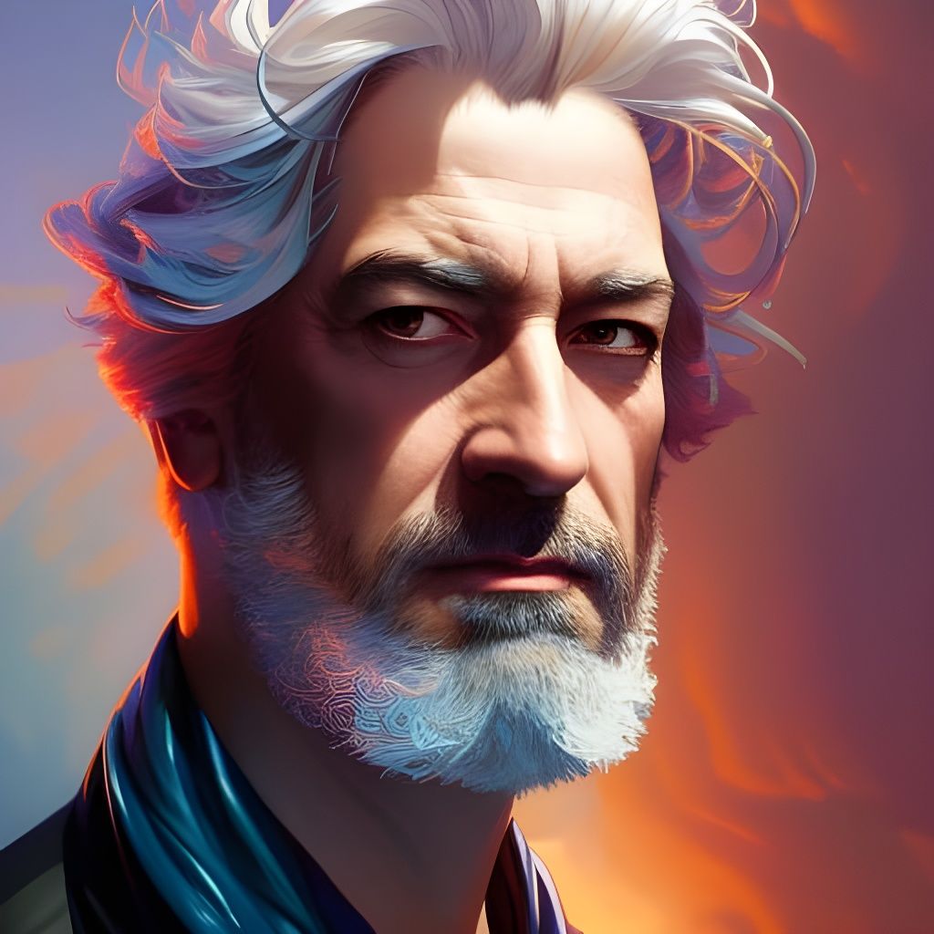 Sandman Portrait in Gothic Art Nouveau Style