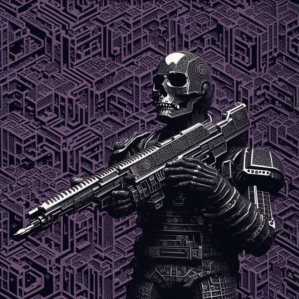 Raygun Gothic Cellular Automata Evokes Submechanophobia