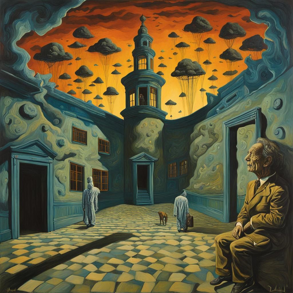 Surreal Nightmare Dreamscape in Dali Style