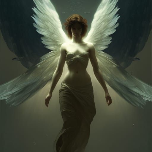 Angelic Dark Fantasy Art in 8K Resolution