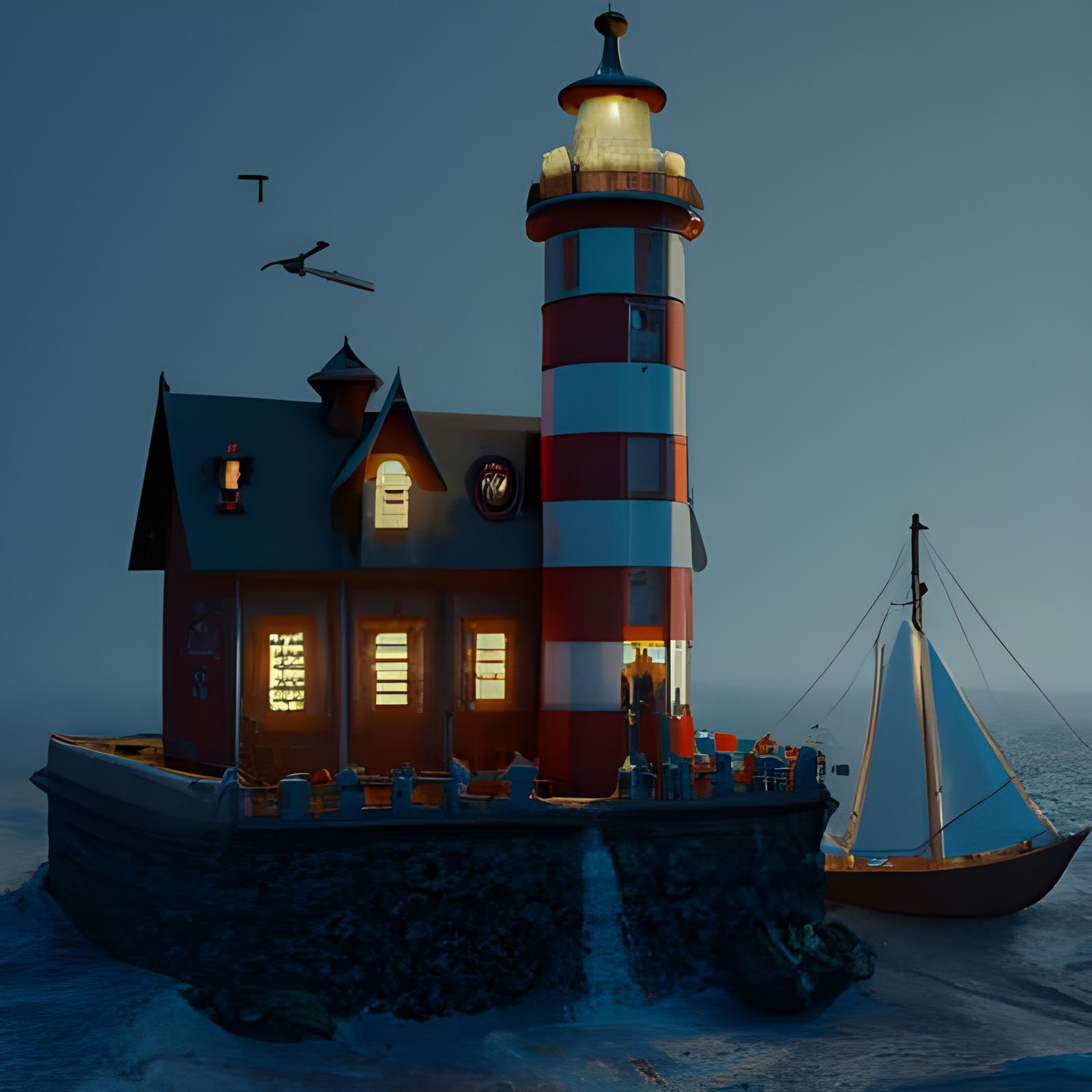 Serene Lighthouse