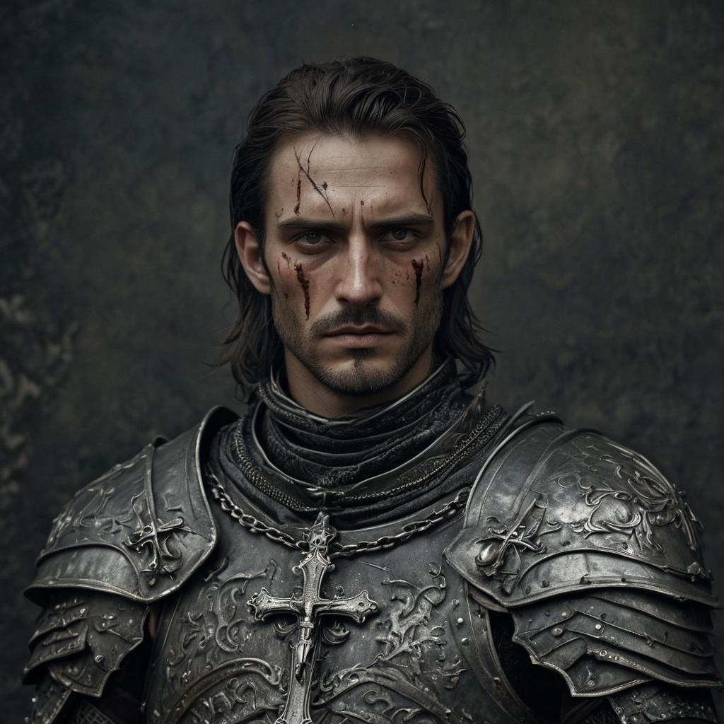 Chivalrous Face: A Detailed Character Portrait