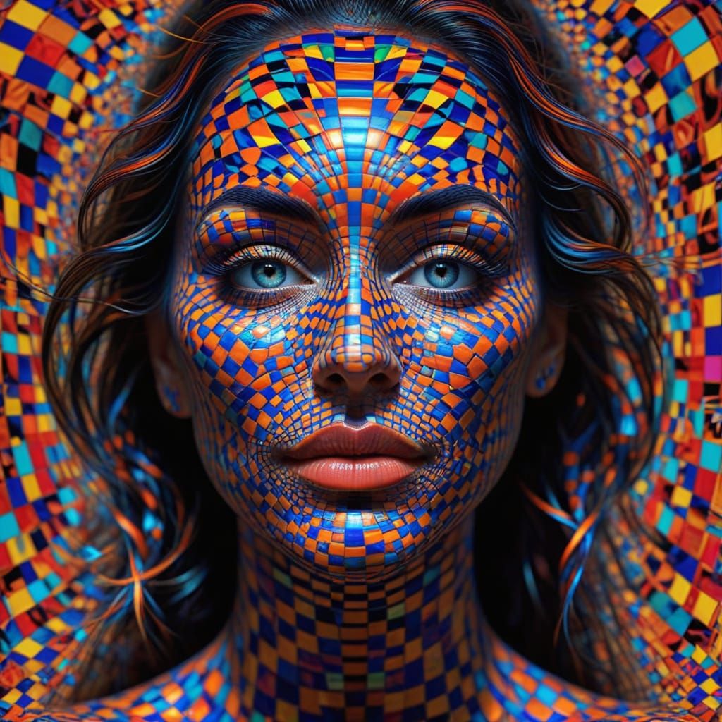 Hypnotic Moiré Pattern Optical Illusion in 16K