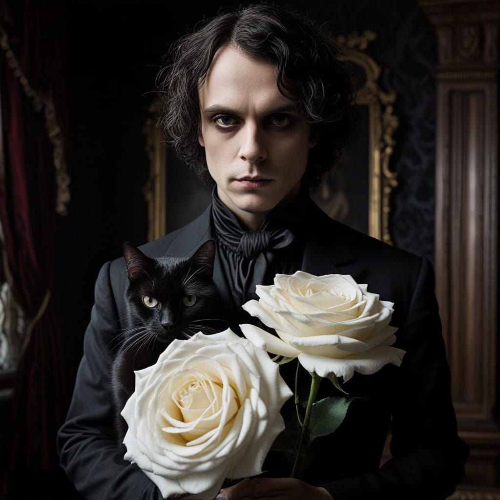 Ville Valo in a Gothic Romantic Atmosphere