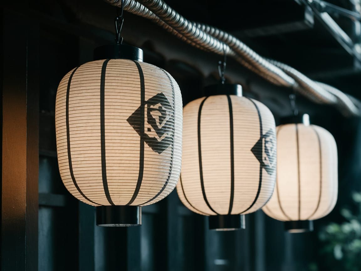 DIY Paper Craft Japanese Lanterns in Cinematic Style