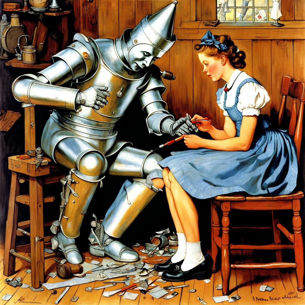 ‘If I disassemble the Tin Man,” Dorothy thought, “maybe Gran...