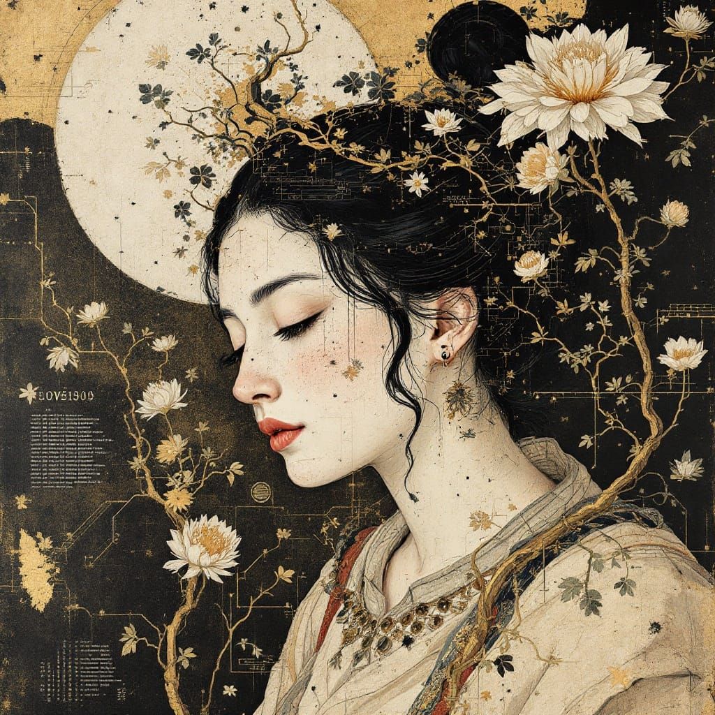 Digital Decay in Renaissance Fresco Style