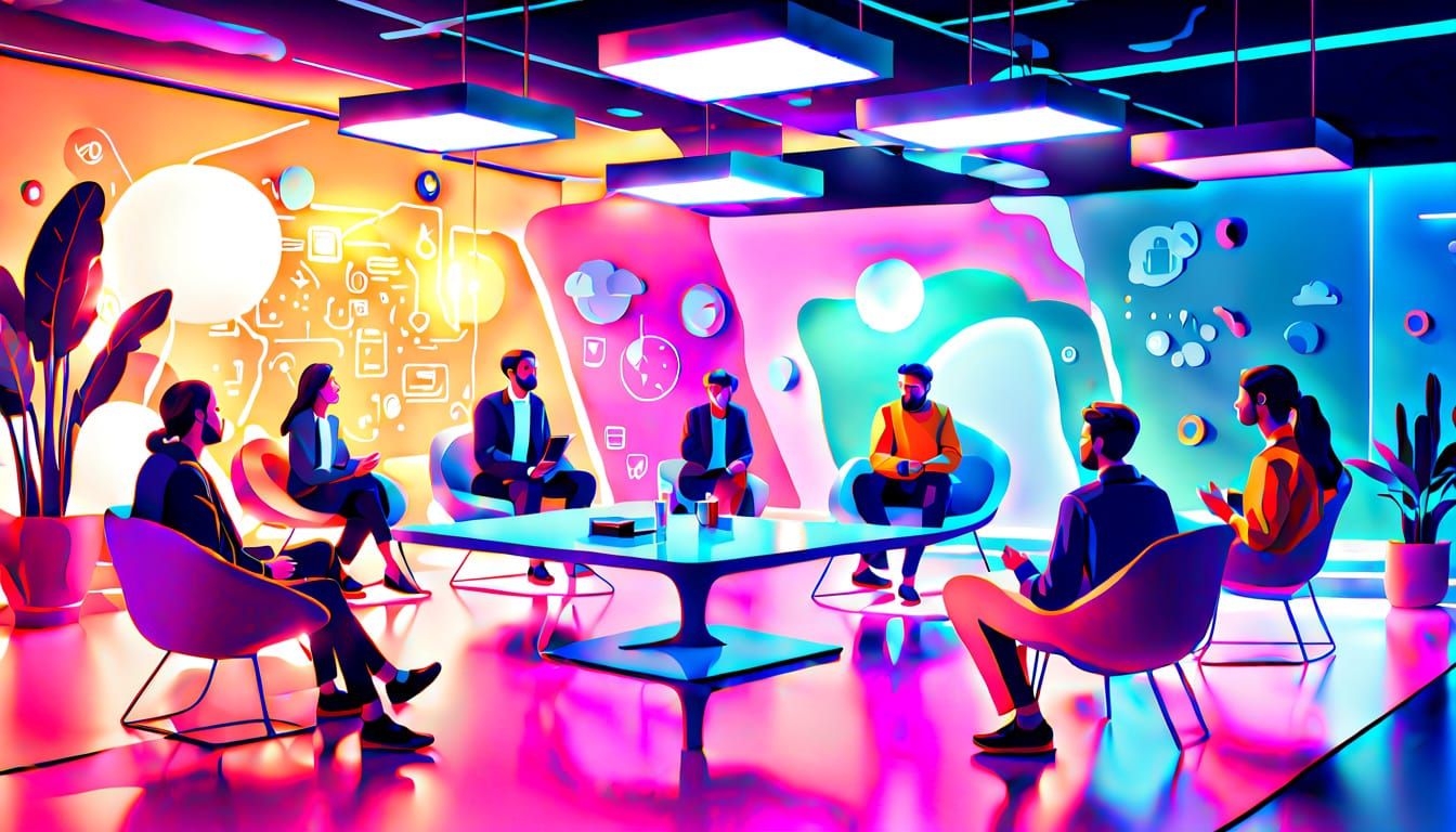 Futuristic Think Tank Concept Art