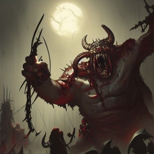 Orcs vs Vampires in Dark Warhammer Fantasy