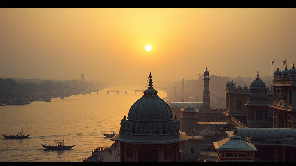 Prayagraj's Timeless Identity in Golden Light