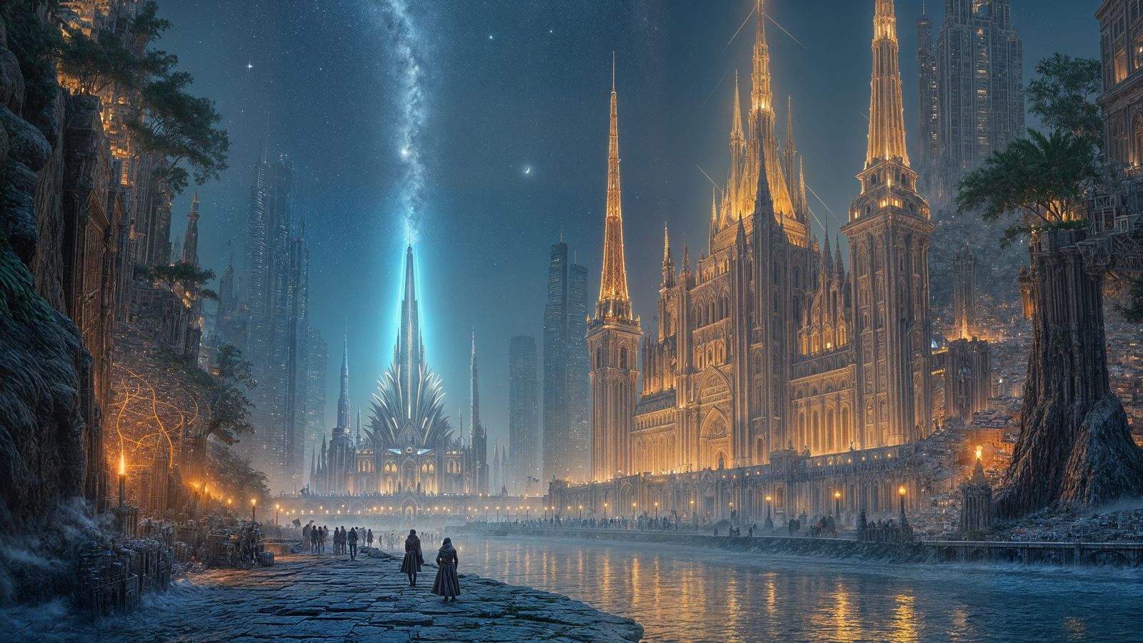 Heavenly City of God: An AI Vision