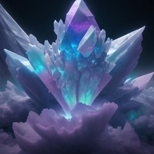 Ethereal crystals&  hyperdetailed trending on Artstation coo...