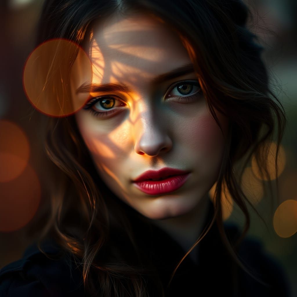 Enigmatic Portrait in Magical Afternoon Light