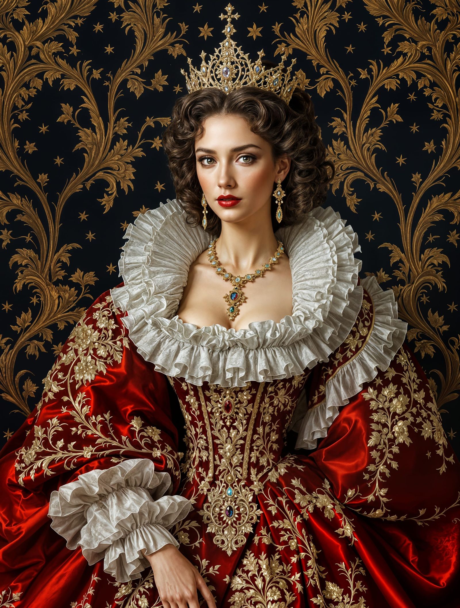 Noblewoman in Baroque Opulence