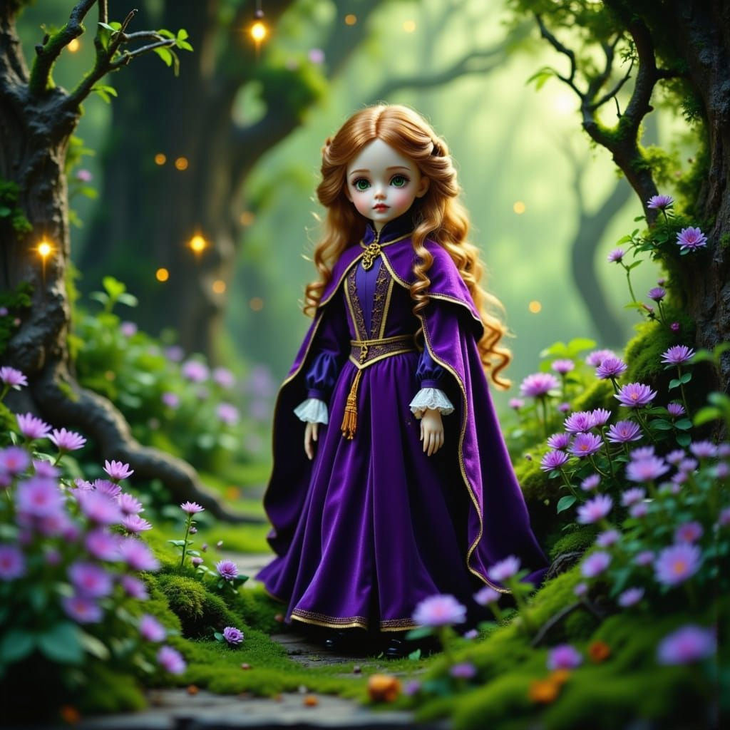 Enchanted Forest Boy Doll in Vibrant Colors