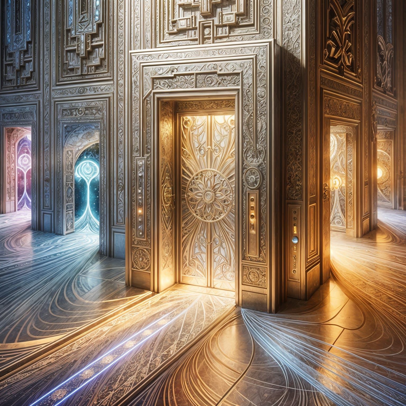 Art Deco Elevator to Otherworldly Destinations