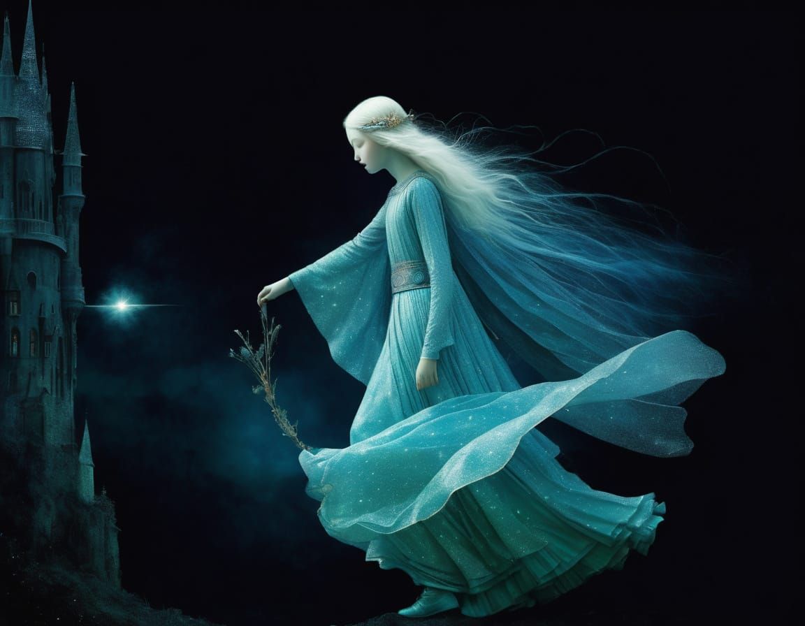 Dark Dreamscapes with Iridescent Hues