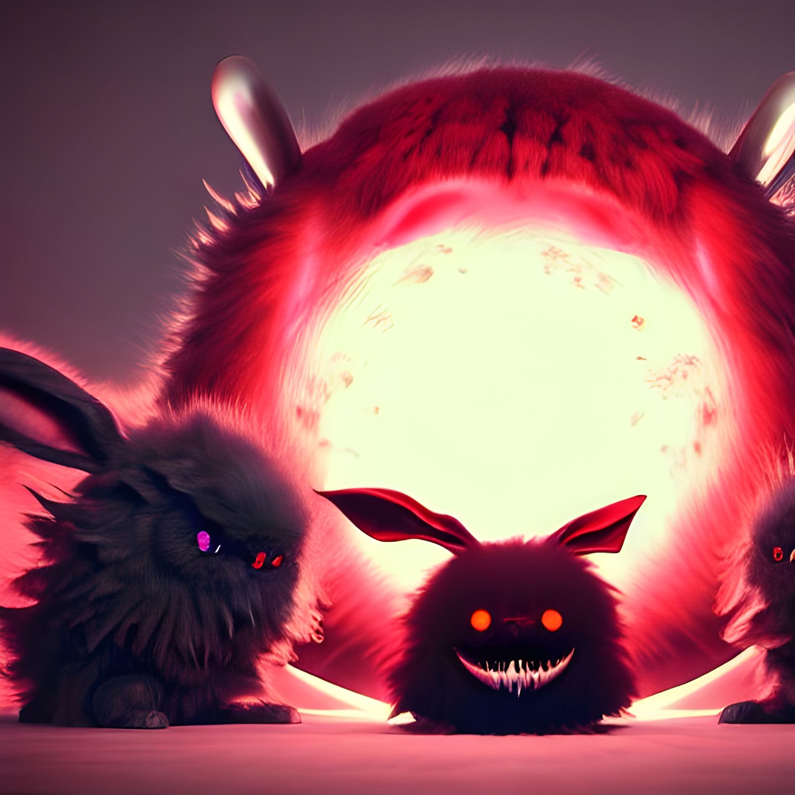 Sinister Anime Fluffball Abomination in 8K