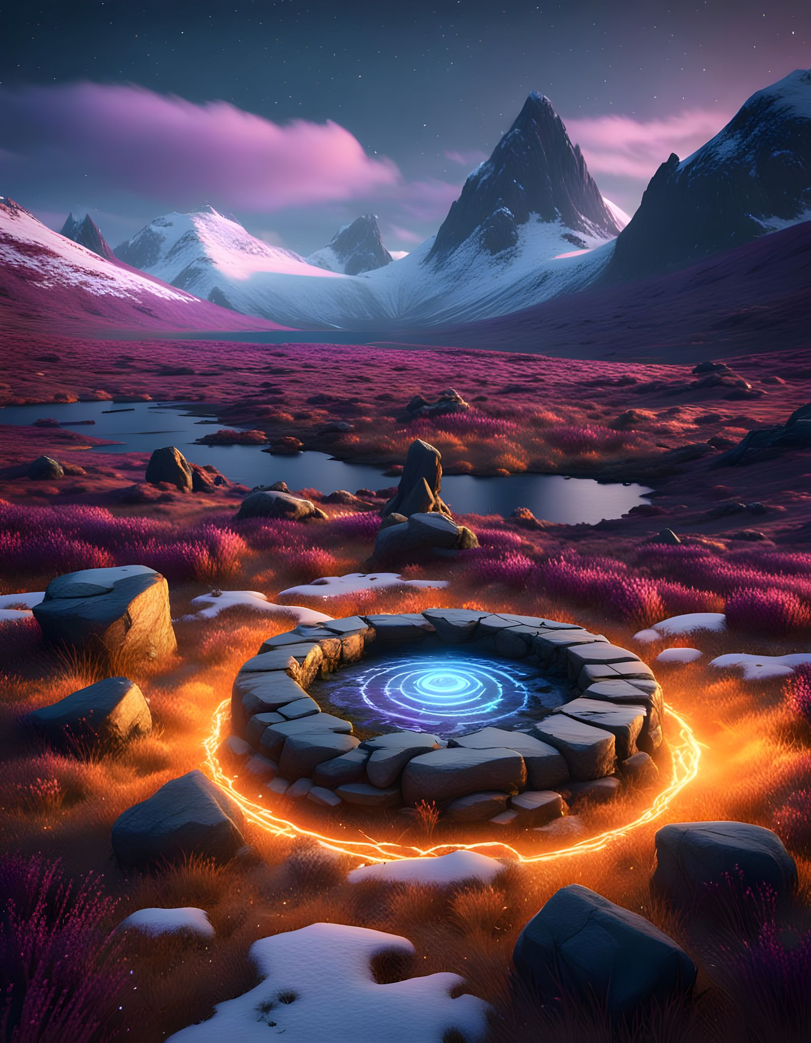 Time Travel Portal in Scottish Highlands