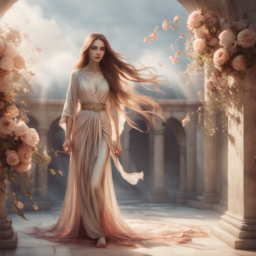 Ethereal Beauty in Delicate Watercolor