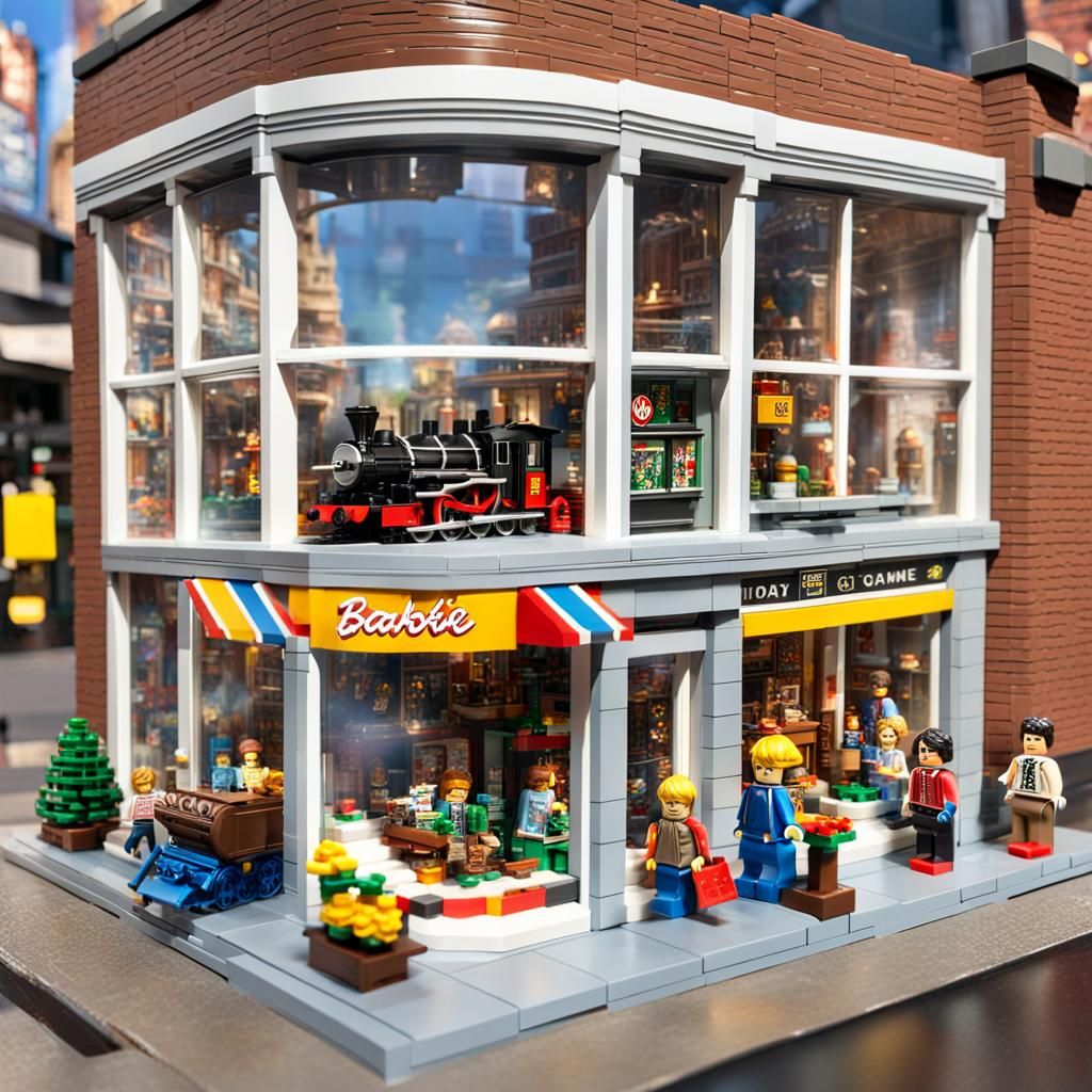 1970s Toy Shop Window Display in 3D