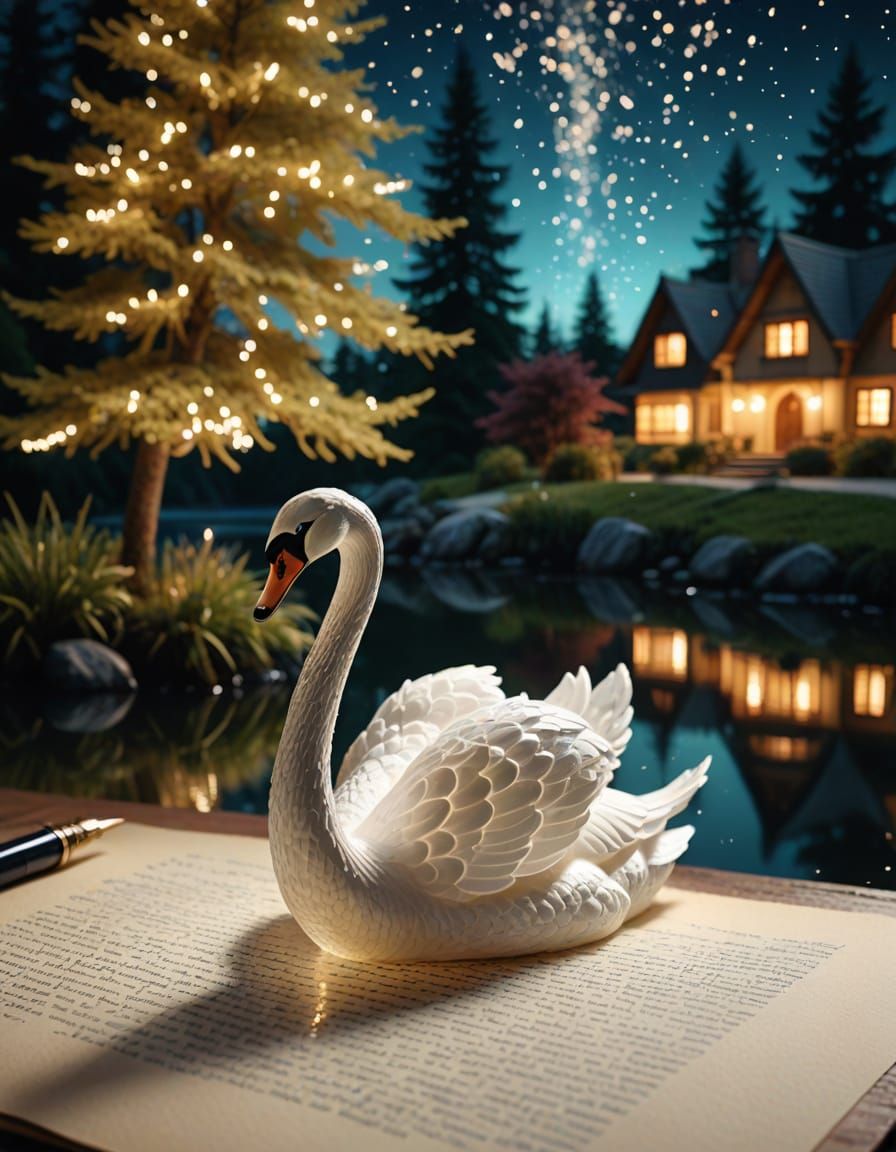 Magical Fountain Pen Creates Fantasy Landscape in Hyperreali...