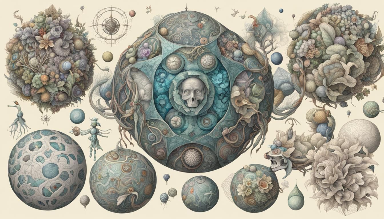 Botanical Anthropomorphism with Fractal and Druidic Elements