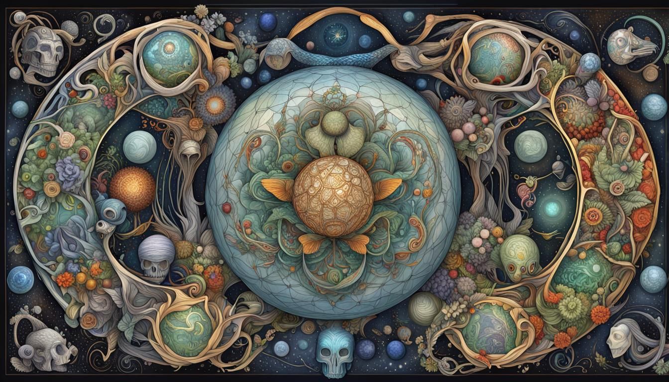 Fractal Flora with Skeletal Elements in Quantum Zentangle