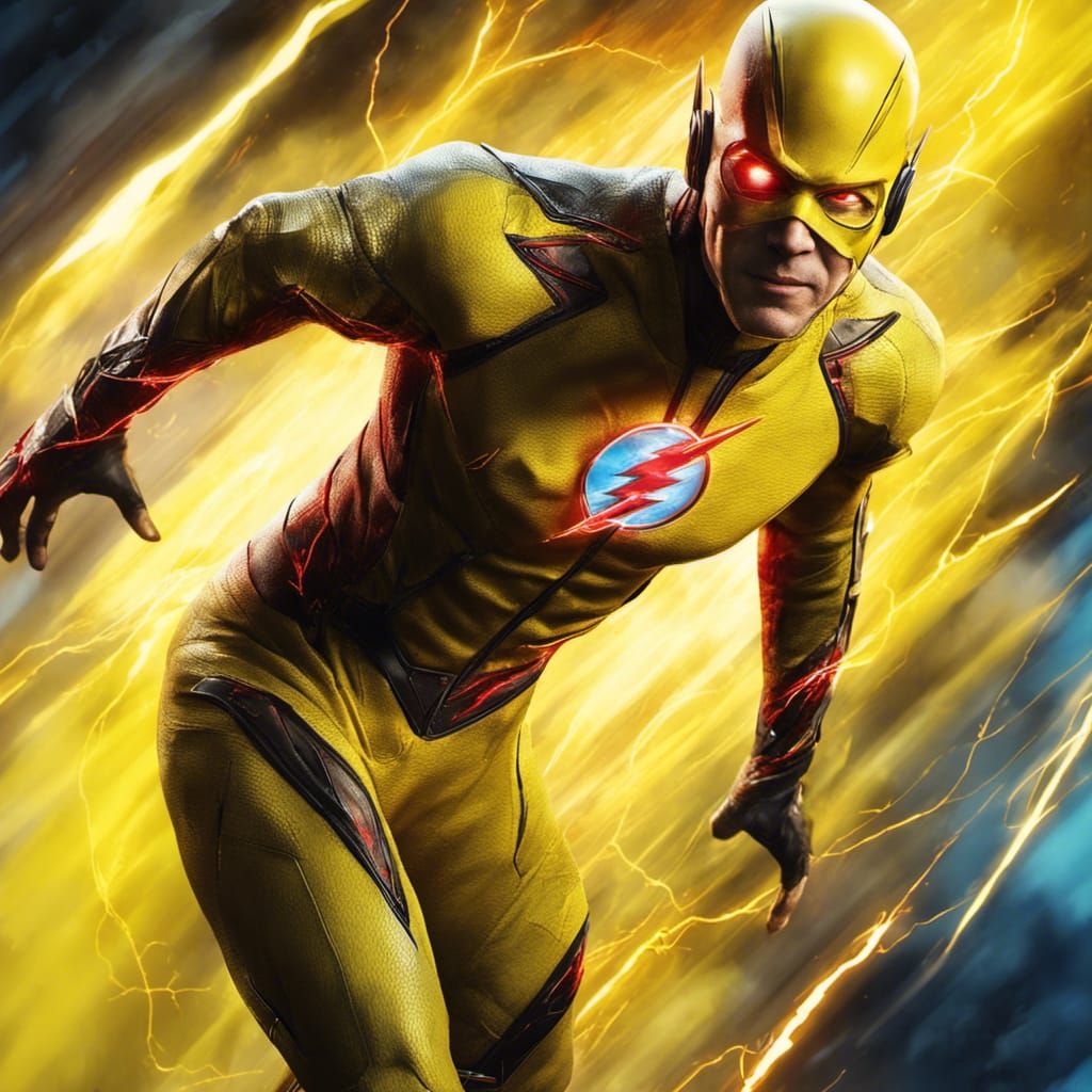 Reverse Flash Running Through the Speed Force