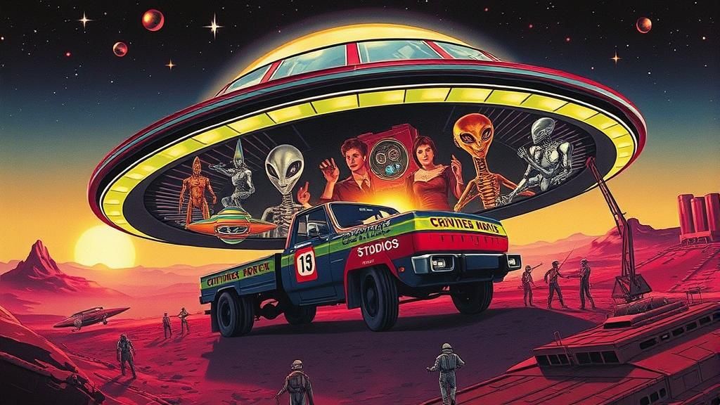 1980s Movies in a UFO Shape